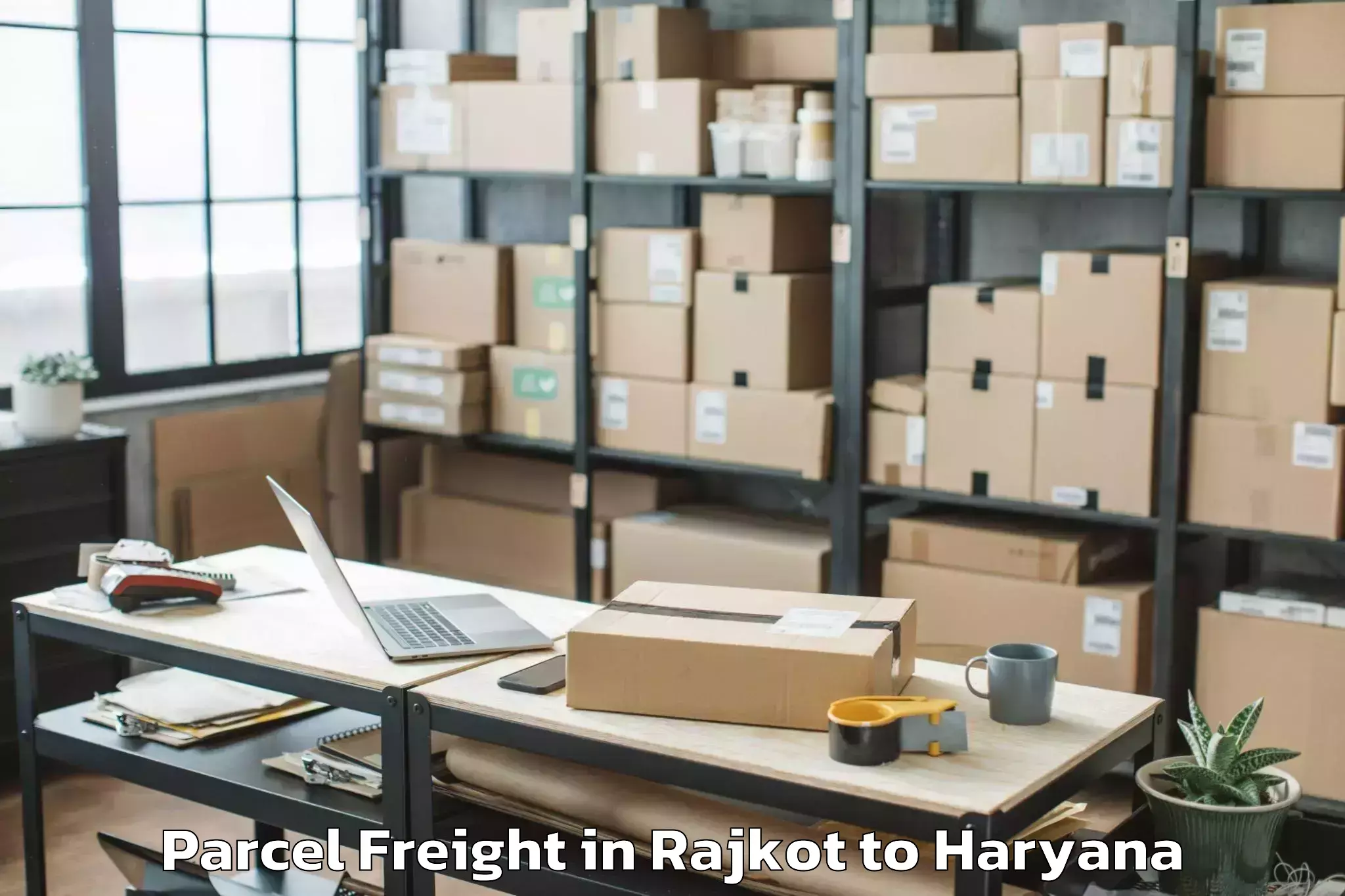 Top Rajkot to Ratia Parcel Freight Available